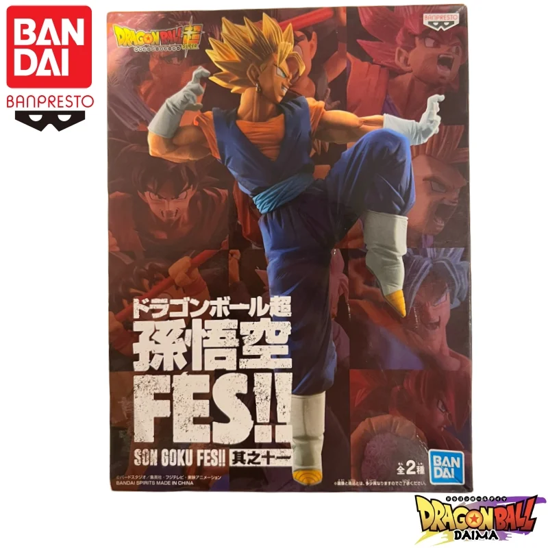 In Stock Bandai Banpresto Original Dragon Ball Fes Son Goku Gogeta 11 Action Figure Model Doll Brand New Boxed Toys Model Garage