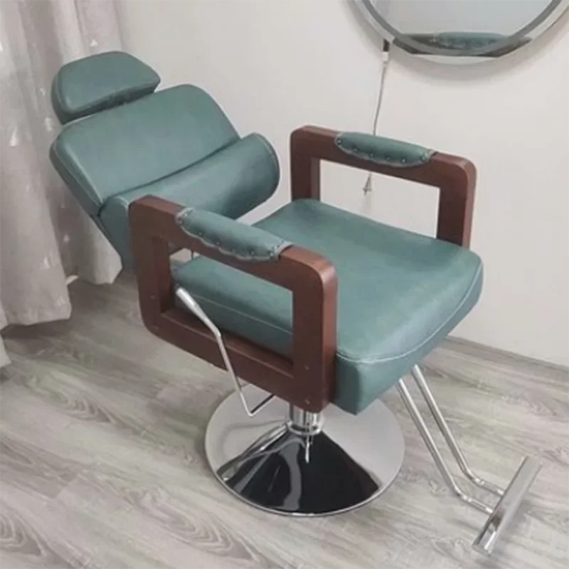 

Stool Chair Beauty Chaise Barber Chairs Living Room Luxury Salon Furniture Chaisse Armchair Station Sillas Doradas Wheels Banks