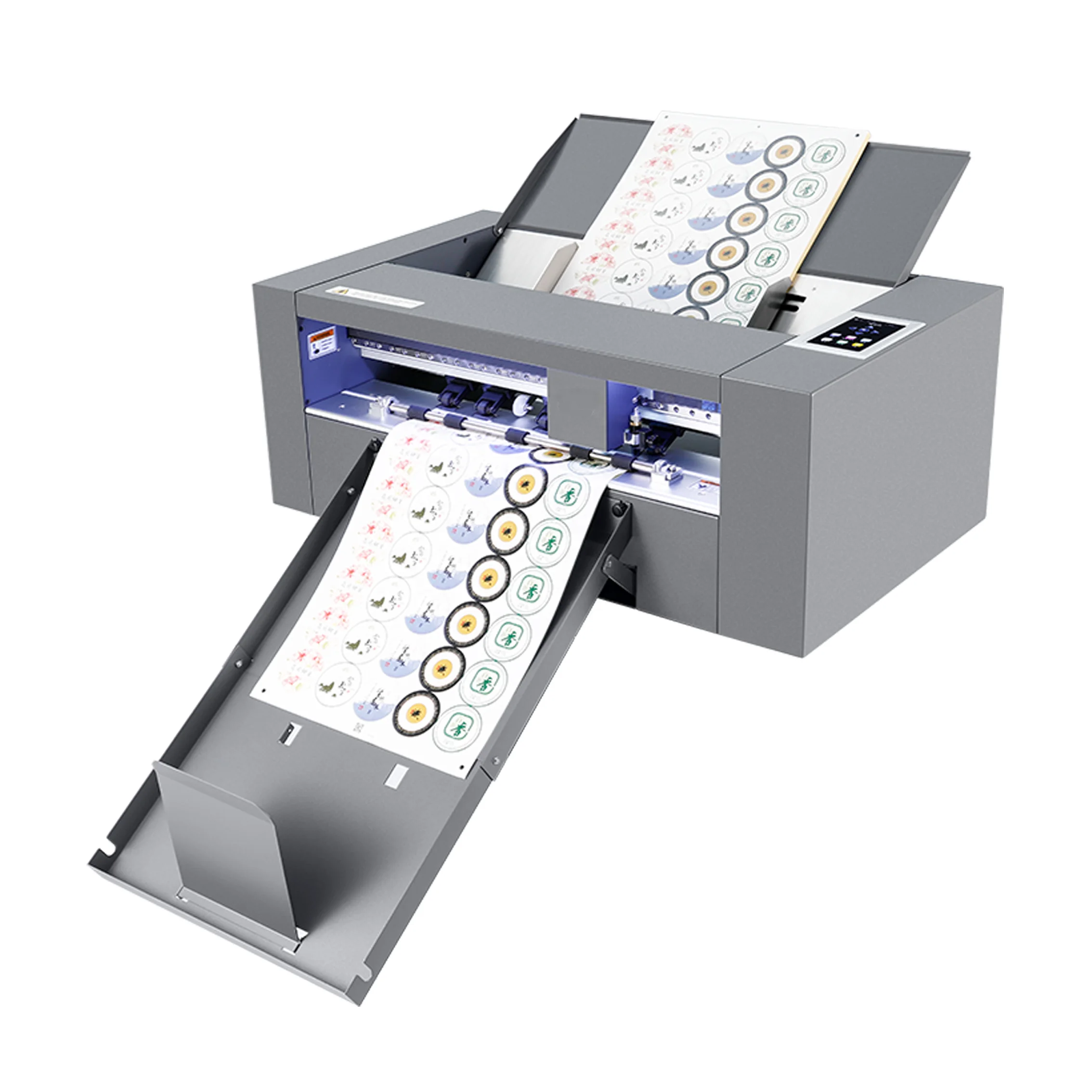 New arrival automatic label paper cutting creasing A3 sheet die cutting machine with servo motor