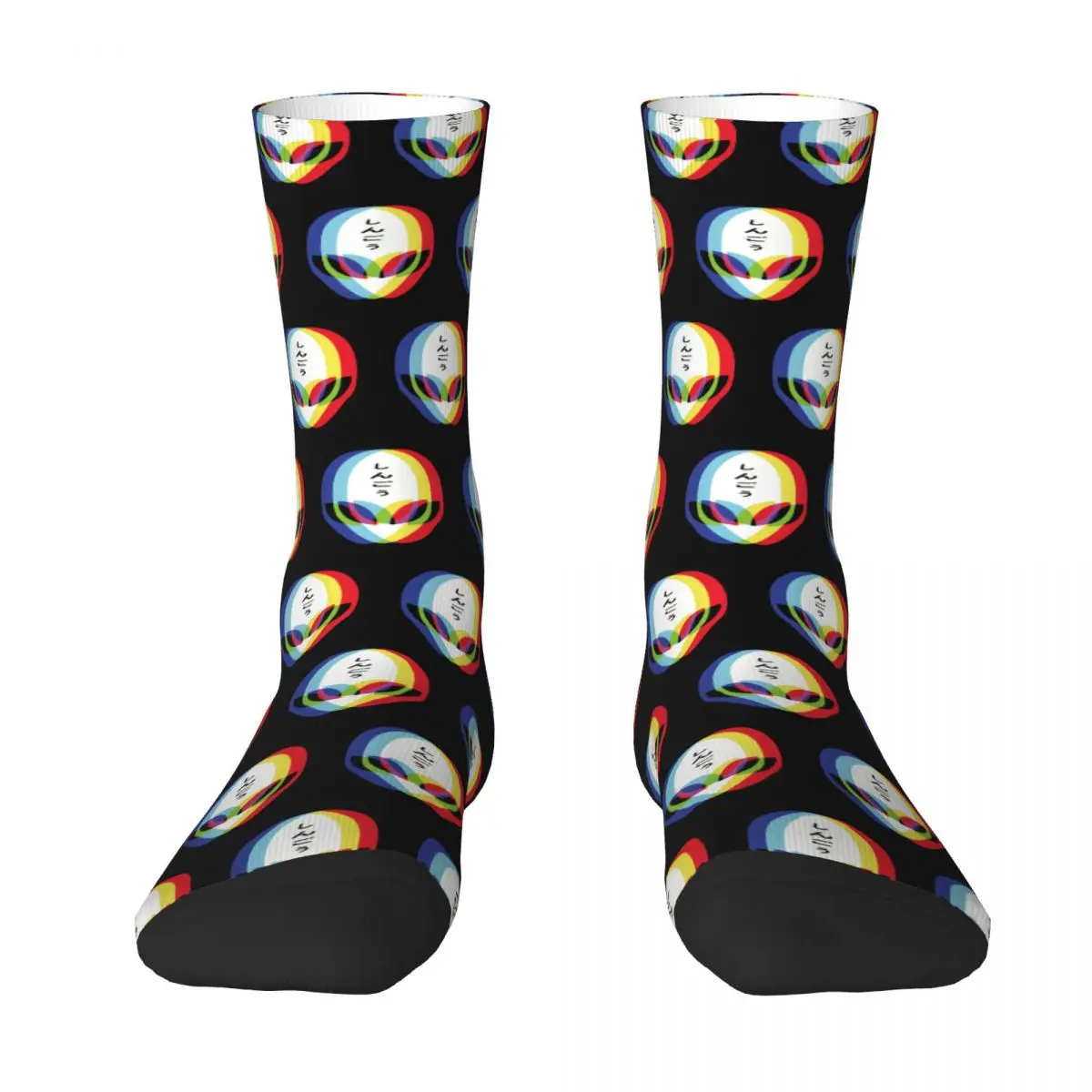 

Fashion Male Men Socks Harajuku Alien Print Sci Fi Sock Polyester Graphic Women Stockings Spring Summer Autumn Winter