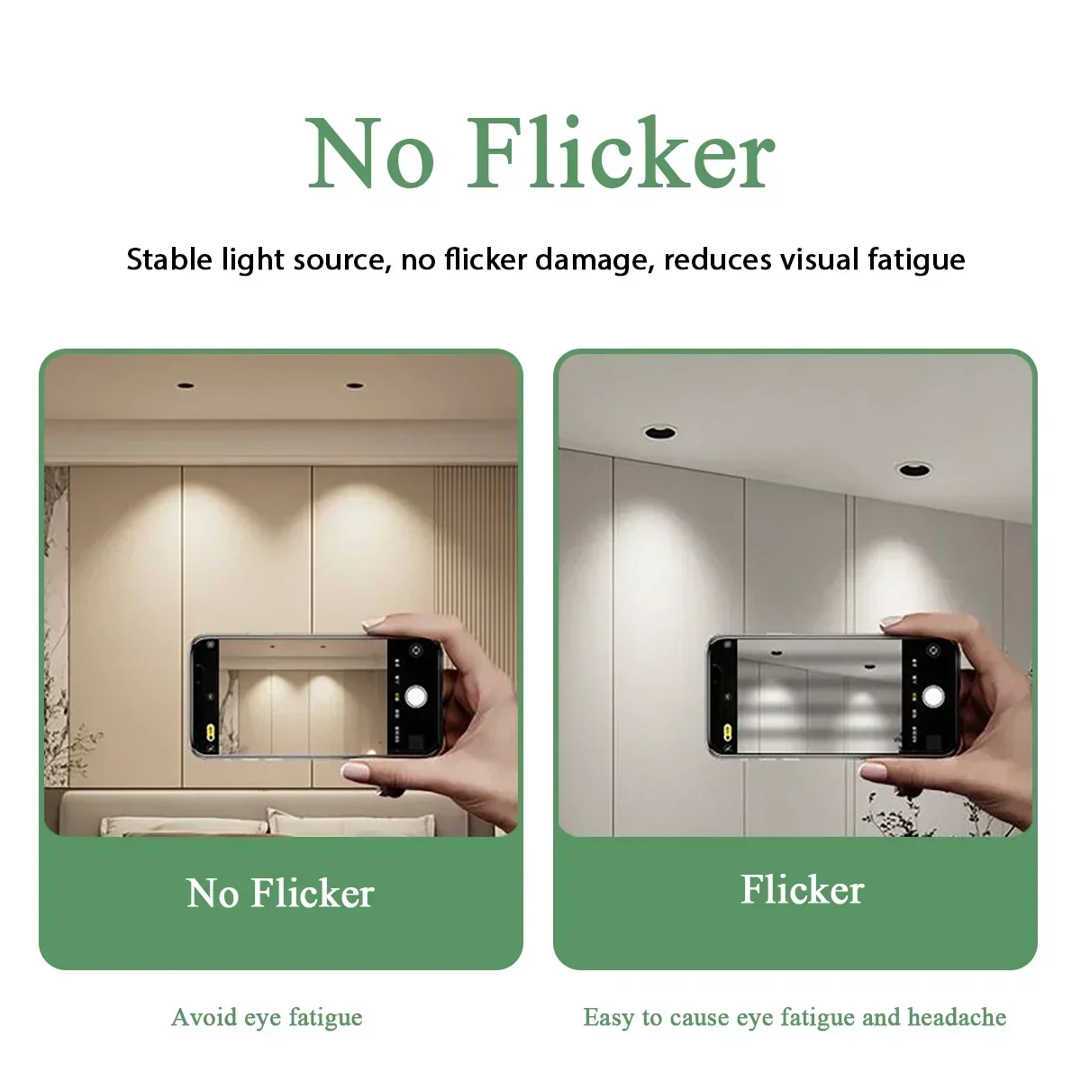 2PCS Lumen GX53 หลอดไฟ LED AC85-265V 100lm/W 120 องศาแหล่งกําเนิดแสงวันตู้เสื้อผ้าตู้ Light Daring