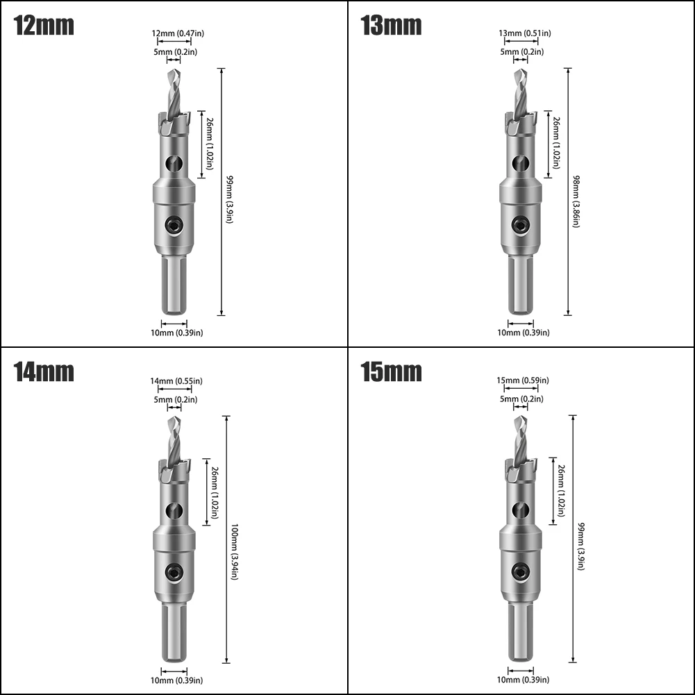 1 Pc 5A Carbide Tip TCT Drill Bit Hole Saw 12-150mm Drill Bit Set Hole Saw Cutter For Stainless Steel Metal Alloy Drilling