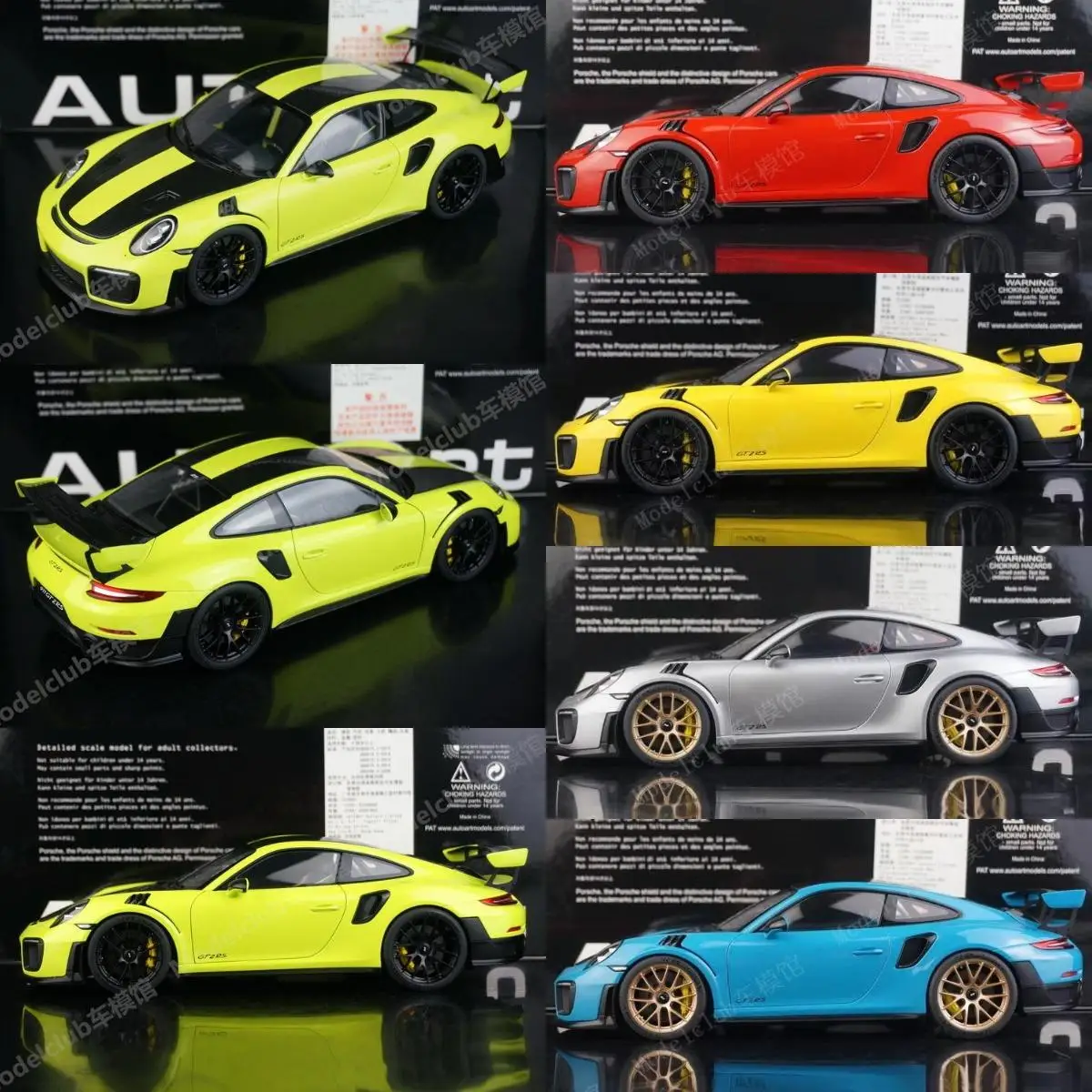 

Autoart 1:18 GT2 RS Simulation Limited Edition All Open Alloy Metal Static Car Model Toy Gift