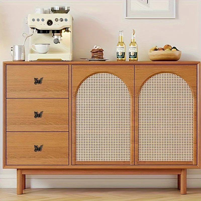 

5Pcs Furniture Cupboard Cabinet Handles Home Decoration Handle Drawer Pull Handles Vintage Butterfly Handle Pull Knob Kitchen