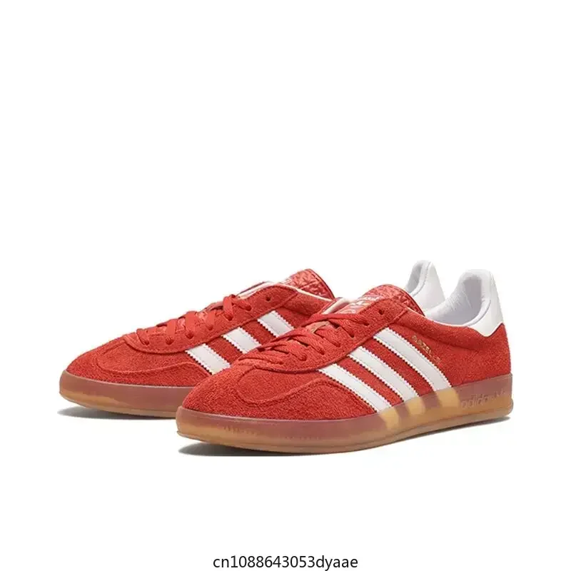 Adidas Gazelle Indoor Orange Red Clsssic Retro Men Women Skateboard Shoes Couple Walking Sneakers