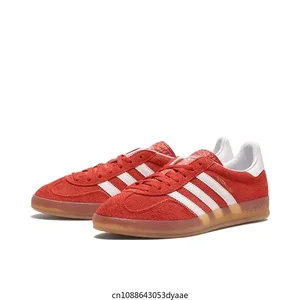 Adidas gazelle-retro skate sapats for men and women, interior walking, orange, red, clsic, couple 12 Main Sales Shoes Adidas Children - №12