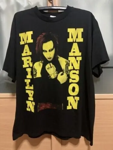 Marilyn Manson Vintage 90's Rock Is Dead Black Unisex Tshirt Reprint KH5965