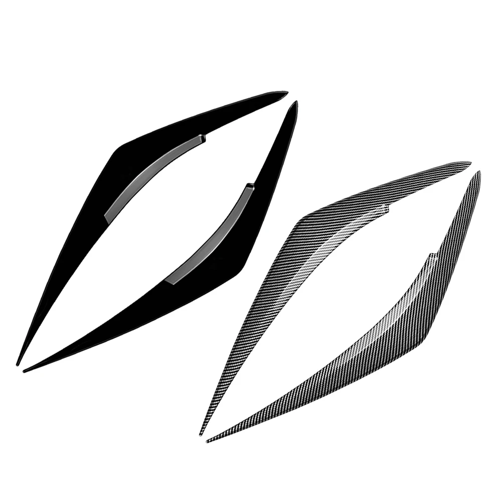 1 Pair Car Headlight Eyebrow Eyelid Trim Decorative ABS Plastic For Subaru WRX STI VB 2022-2025 2023 2024