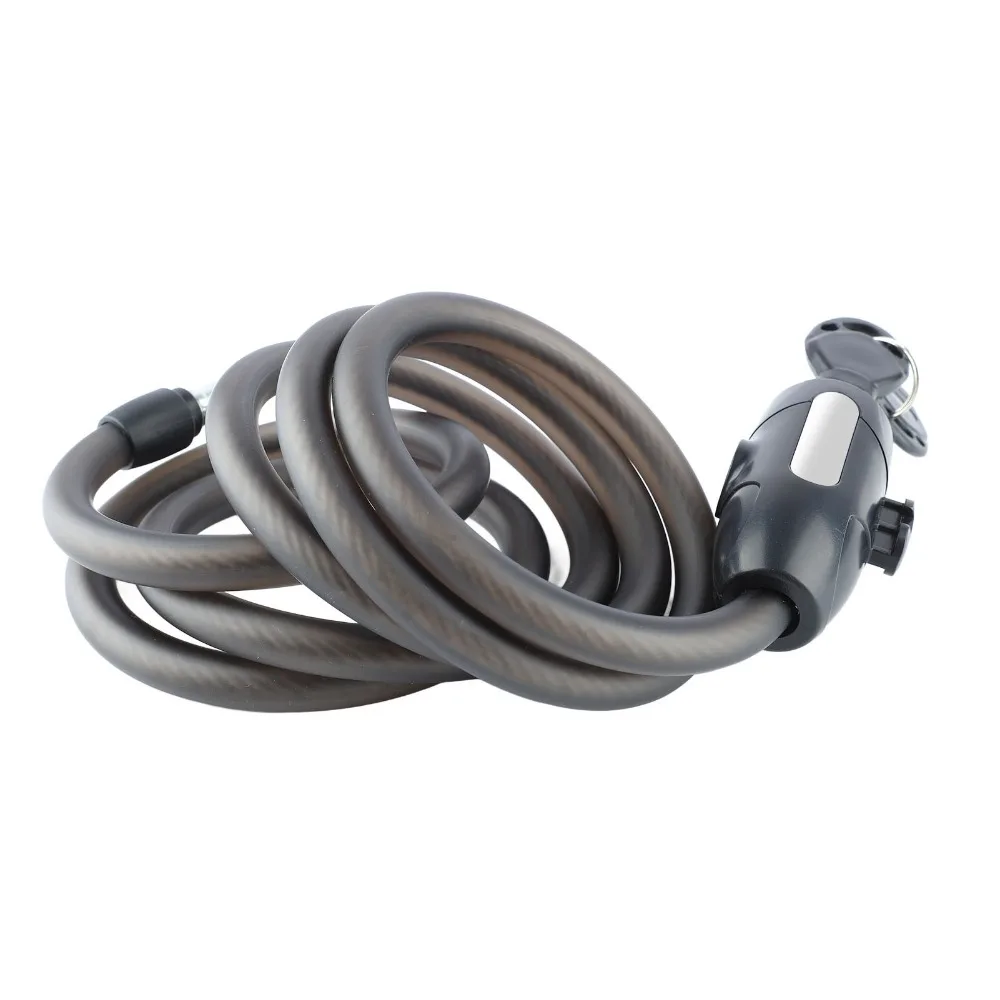 Durable Heavy Duty Bike Cable Lock 5.9 Feet with Two Keys Bike Lock Weatherproof Motorcycle Lock Road Bike