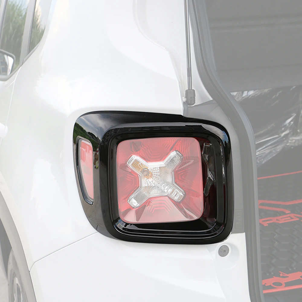 Car Rear Taillight Tail Light Lamp Guard Decoration Full Cover Trim Protector for Jeep Renegade 2015-2023 Exterior Accessories