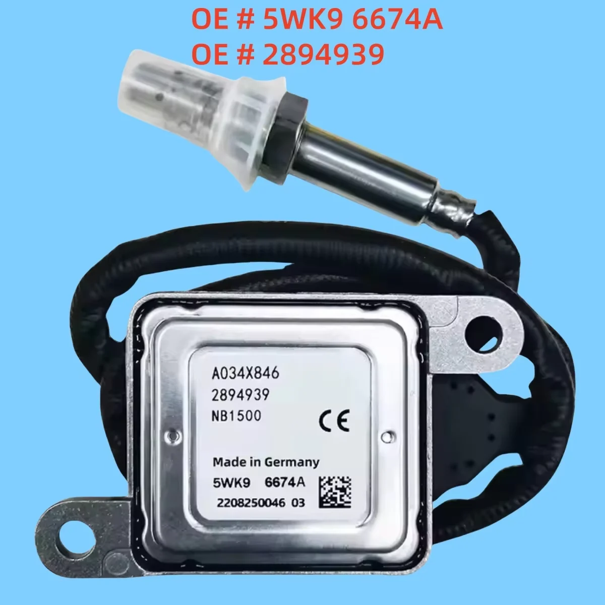 High quality 2894939 5WK96674A Nitrogen Oxide Nox Sensor For Cummins Car-styling Accessories