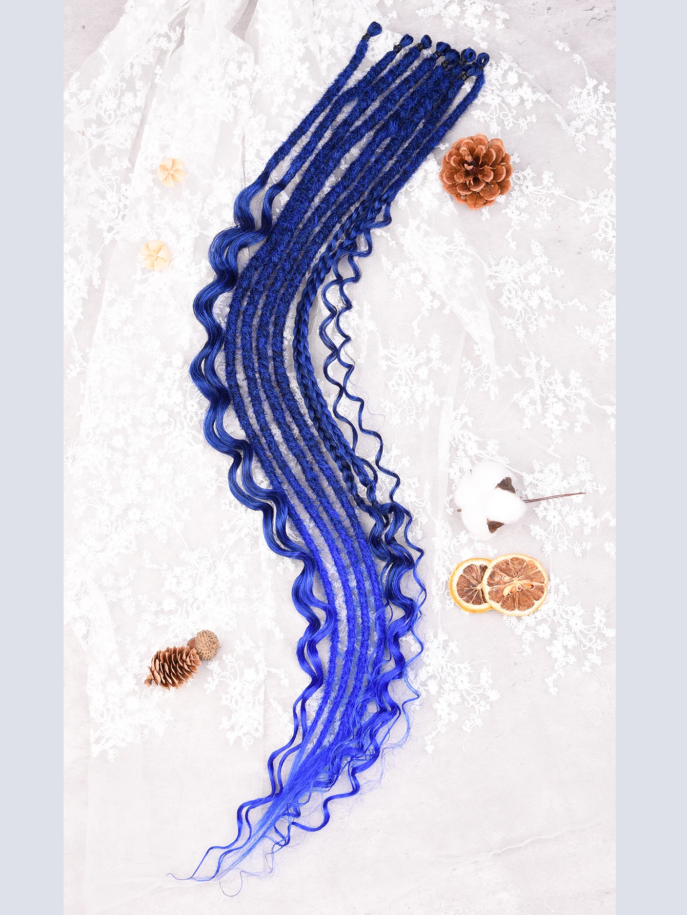 Wavy Dreadlock Extensions 24 Inch, Synthetic