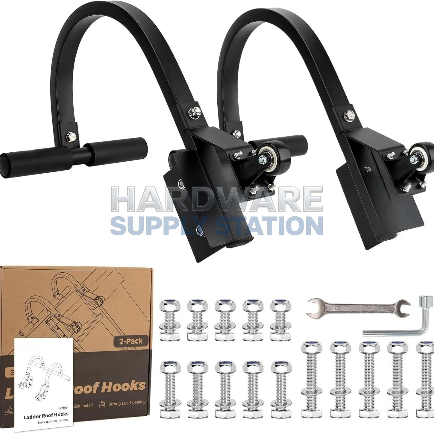 

Используется для двухкомпонентных крюков для лестниц на крышу, совместим с большинством ступеней O/D, партия из 5 штук.