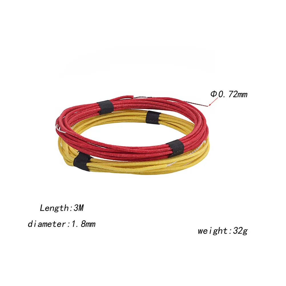 2 Pieces Vintage Cloth Push-Back Wire 22Awg Stranded Red Guitar Pickup Wire for Rewiring Soldering to Potentiometers Guitar