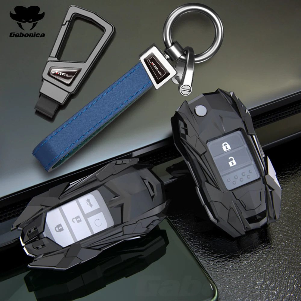 

Zinc Alloy Car Remote Key Case Cover for Honda Civic 4d 9th Gen 10 Protective Shell with Keychain Keyless Interior Accessories