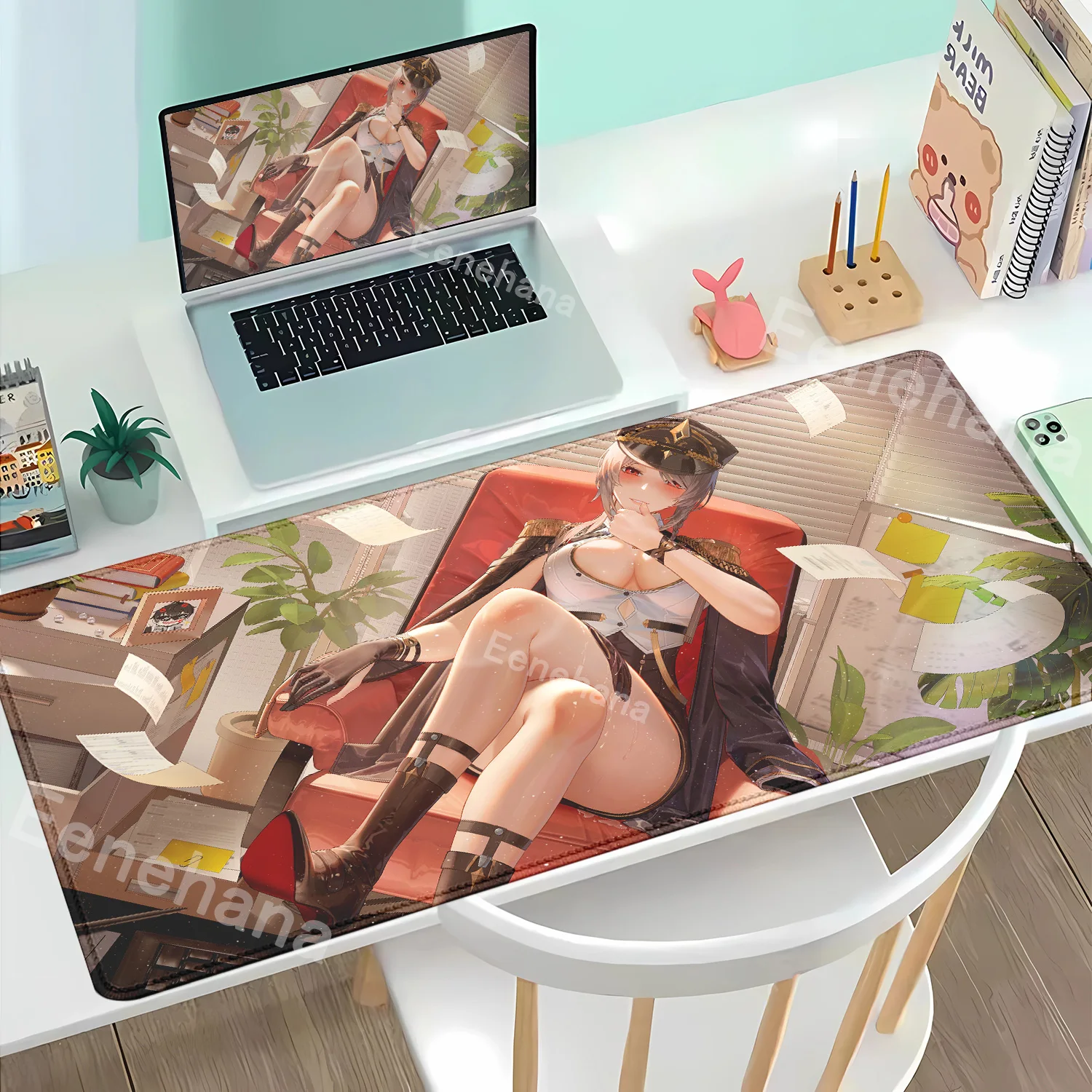 

Зона разрыва Snowbreak Коврик для мыши Компьютерный ноутбук Расширенная большая резиновая клавиатура Настольные офисные аксессуары Оверлок Коврик для мыши