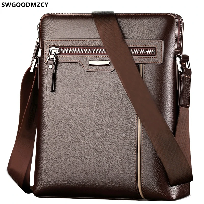 

Shoulder Man Bags Cross Body Sling Leather Fashion Bag Pack for Men Black Crossbody Office Bag for Men сумка мужская на плечо