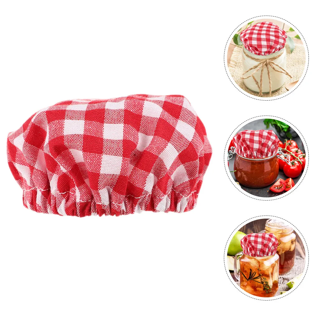 5Pcs Long-Lasting Reusable Jar Covers Sourdough Starter Cloth Lids Wide Mouth Glass Jar Replacement Storage