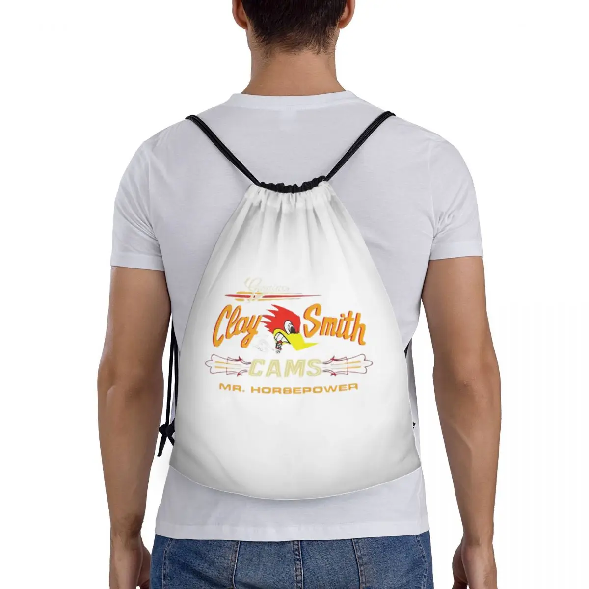 

Сумки-рюкзаки Made In The USA Street Mr.Horsepower Clay Smith Cams, повседневные сумки на шнурке, спортивные сумки, сумки для книг, для путешествий и школы