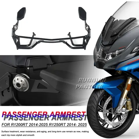 BMW R1200RT R1250RT r1200rt r1250rt R1200 RT R1250 RT2014-2025 용 Pillion 세트 팔걸이 뒷좌석 승객 프레임 팔걸이 액세서리