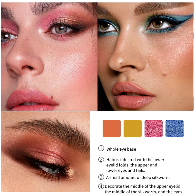 35 Color Rainbow Eye Shadow Highly Colored Matte Bright Eye Shadow Plate Adjustable Durable Waterproof Professional Makeup Plate