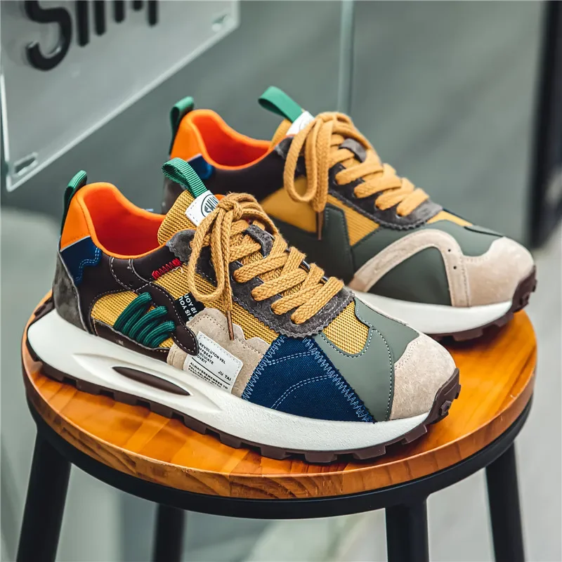 

Trendy Men's Casual Running Shoes New Quality Fashion Sneakers for Mens Mesh Outdoor Tennis Training Shoes Tenis Masculino
