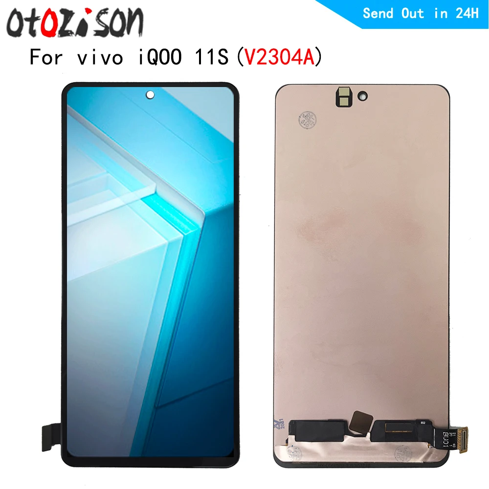 vivo-iqoo-11s-lcd-ディスプレイ-vivo-iqoo-11s-v2304a-lcd-ディスプレイタッチパネルスクリーンセンサーデジタイザーフレームアセンブリ付き