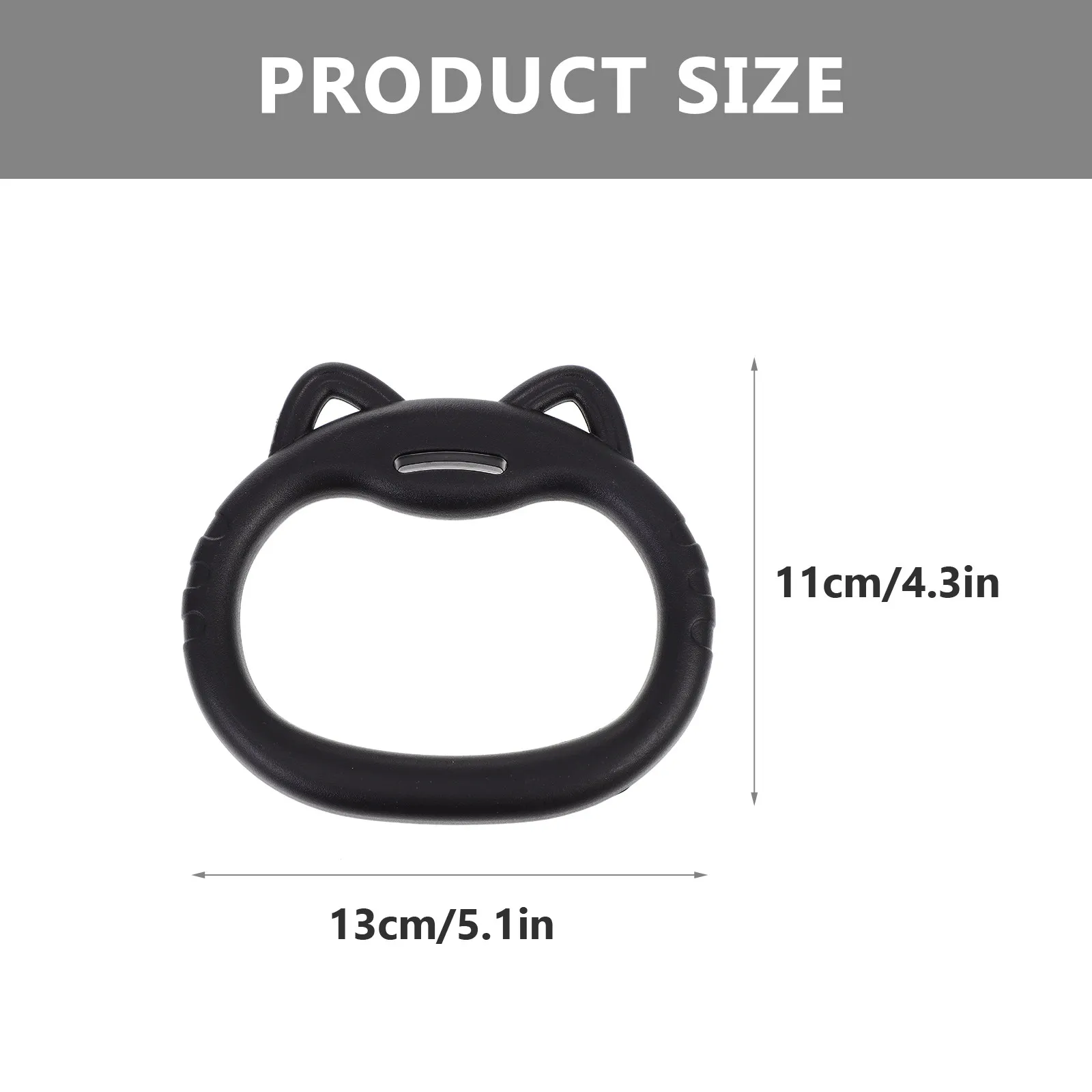 1Set Gymnastic Ring Fitness Ring Black Children's Lifting Rings Indoor Training Heightening Auxiliary Tool Pull Up Exercise