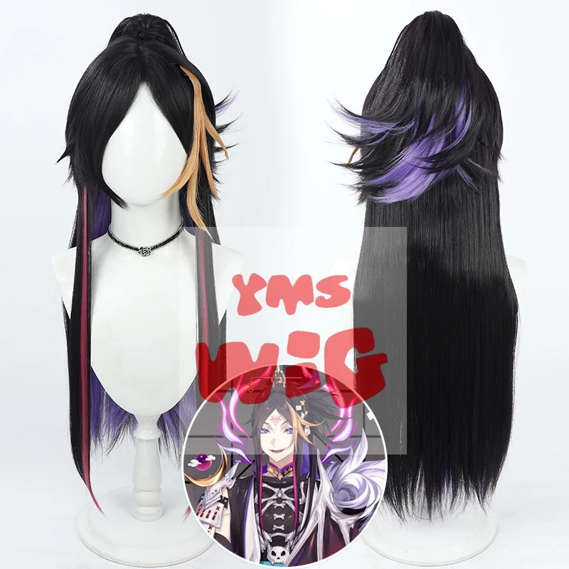 New Types VTuber NIJISANJI ShuYamino Cosplay Wig Shu Yamino Long Wig Heat Resistant Synthetic Hair Anime Party Wig