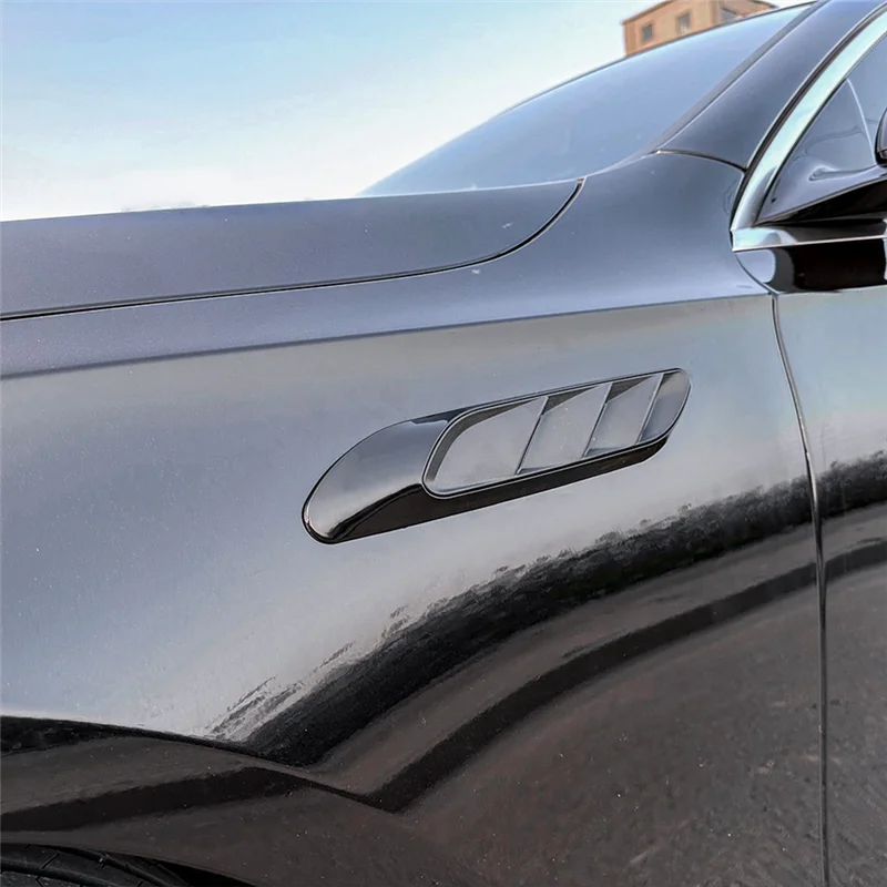 YWDZ-Car Side Vent Air Flow Intake Hood Side Fender Vent Bonnet Cover Trim For Mercedes-Benz E-Class W214 2024+
