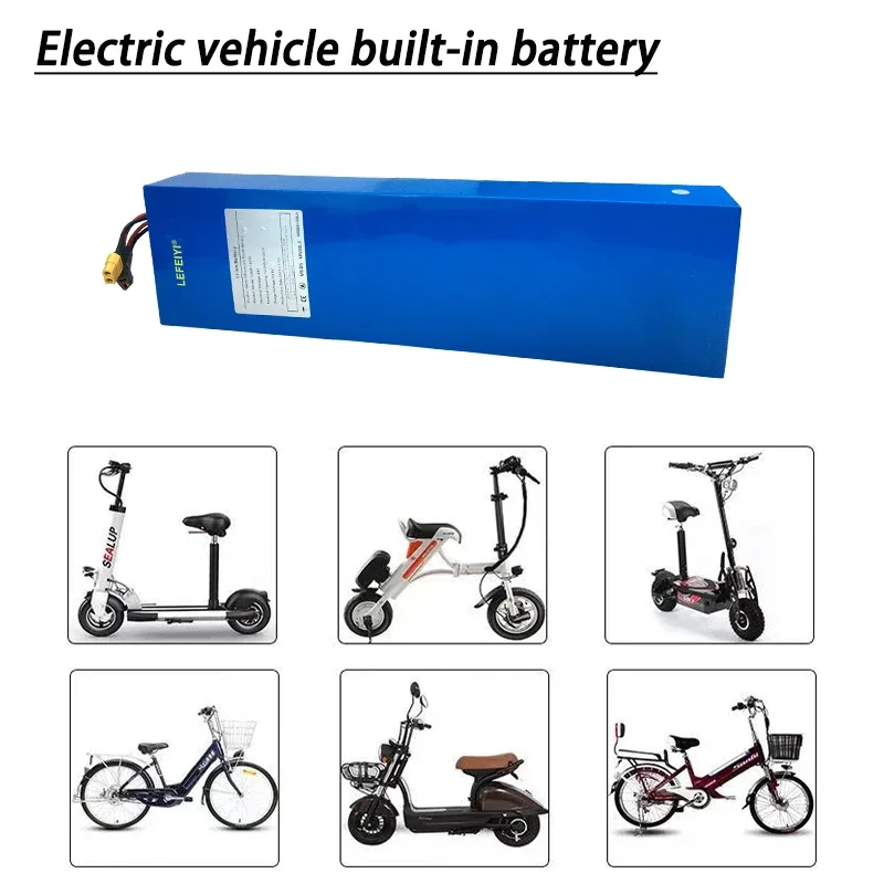 48V Lithium ion Rechargeable Battery Pack 12.8Ah 13S4P Built-in High-power Balanced BMS 0-800W  Battery