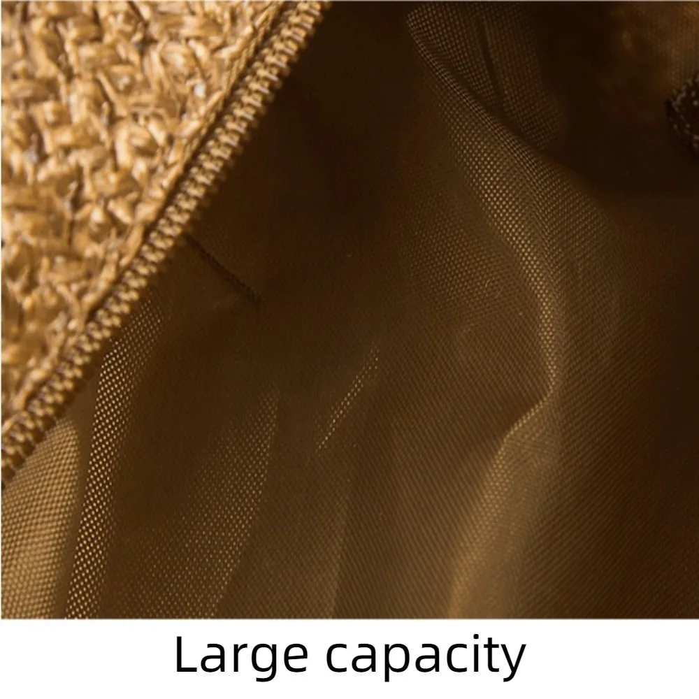 حقيبة أقلام رصاص حقائب مكياج عصرية بلون سادة ذات سعة كبيرة حقيبة أدوات الزينة مربعة محمولة منسوجة للنساء #5