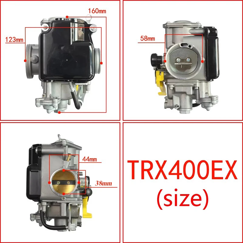 TRX400EX Carburetor Carb Fits 1999-2006 Honda TRX400EX / 2007-2015 TRX400X