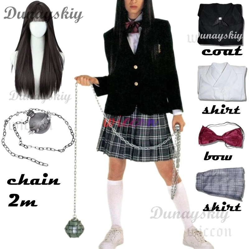 Halloween Gogo Yubari Cosplay Black Uniforms The Movies Kill Vol.1 Bill Costume Gogo's School JK Skirts Halloween For Woman