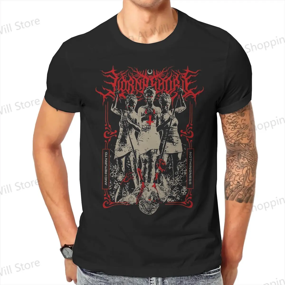 Hot selling in Summer Unisex T-shirts Lorna Shore – Pierced Of The Abyss Summer top Street Clothing S-6XL