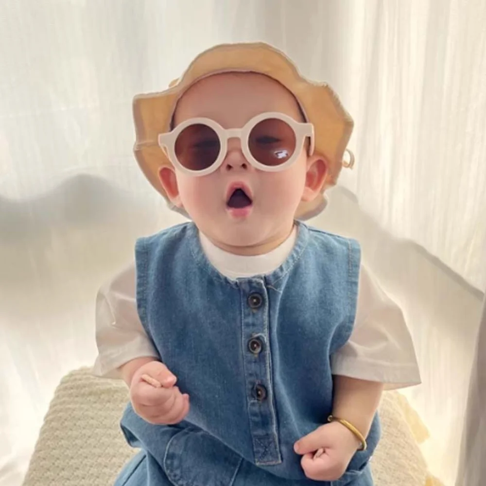 

Party UV400 Kids Polarization Glasses Classic PC Children Sunnies Costume Accessory Solid Color Anti-UV HD Sunglasses Gift