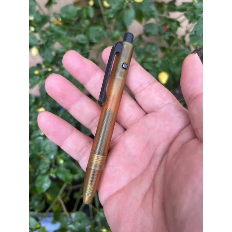 Loook Store 1 Piece ULTEM Made Pen Titanium Pocket Clip EDC PEI Ball Point Pen Office Signature Writing Short Gift Pen