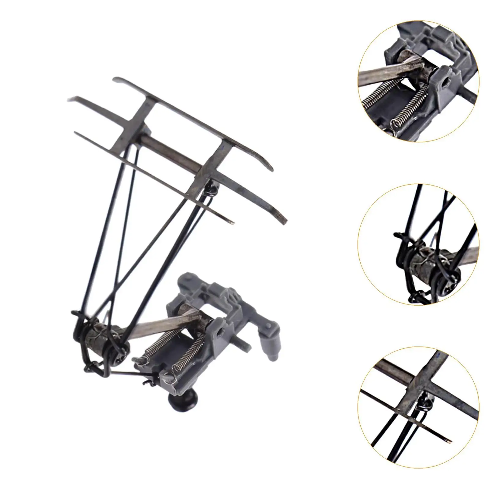 10 Pieces Train Model Railway Trains Accessories Arm Pantographs Bow DIY Building Kit 1/87 HO Scale Electric Traction Antenna