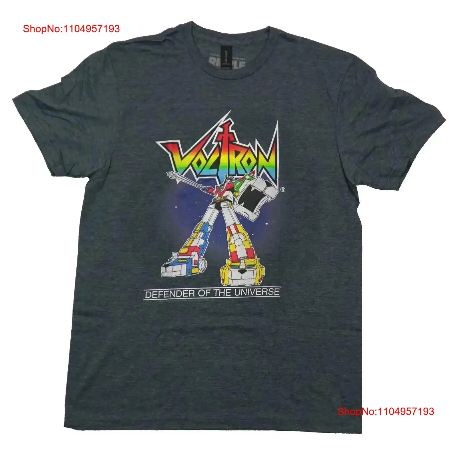 Voltron New Adult T Shirt Defender of the Universe Under Logo vintage Washed Stylish Versatile Slightly Casual Breathable