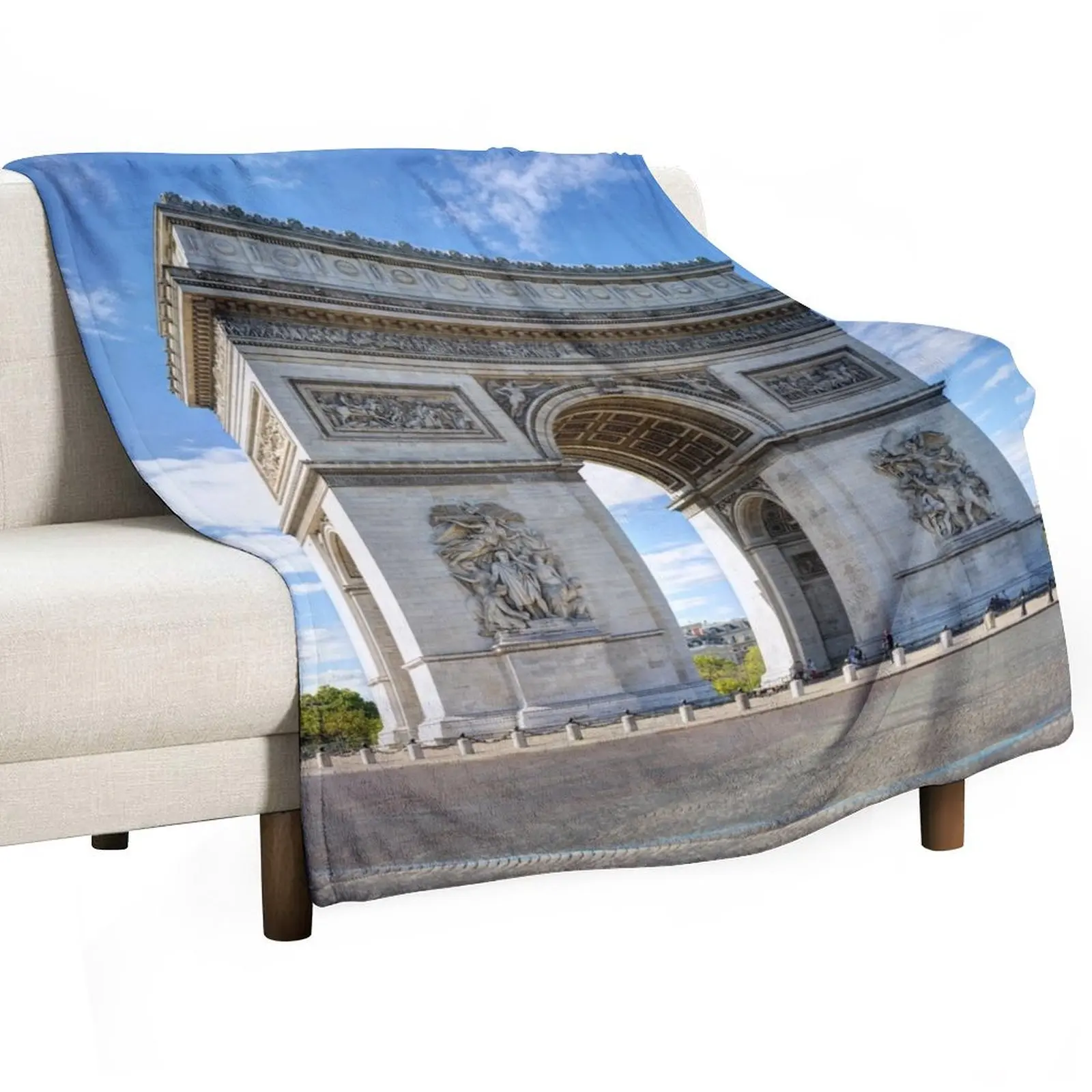 Arc de Triomphe Paris Throw Blanket Picnic cosplay anime Blankets