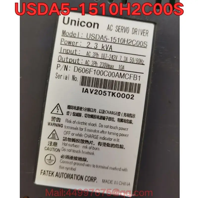 Second-hand USDA5-1510H2C00S servo drive function test is normal Latest Pricing for 2026