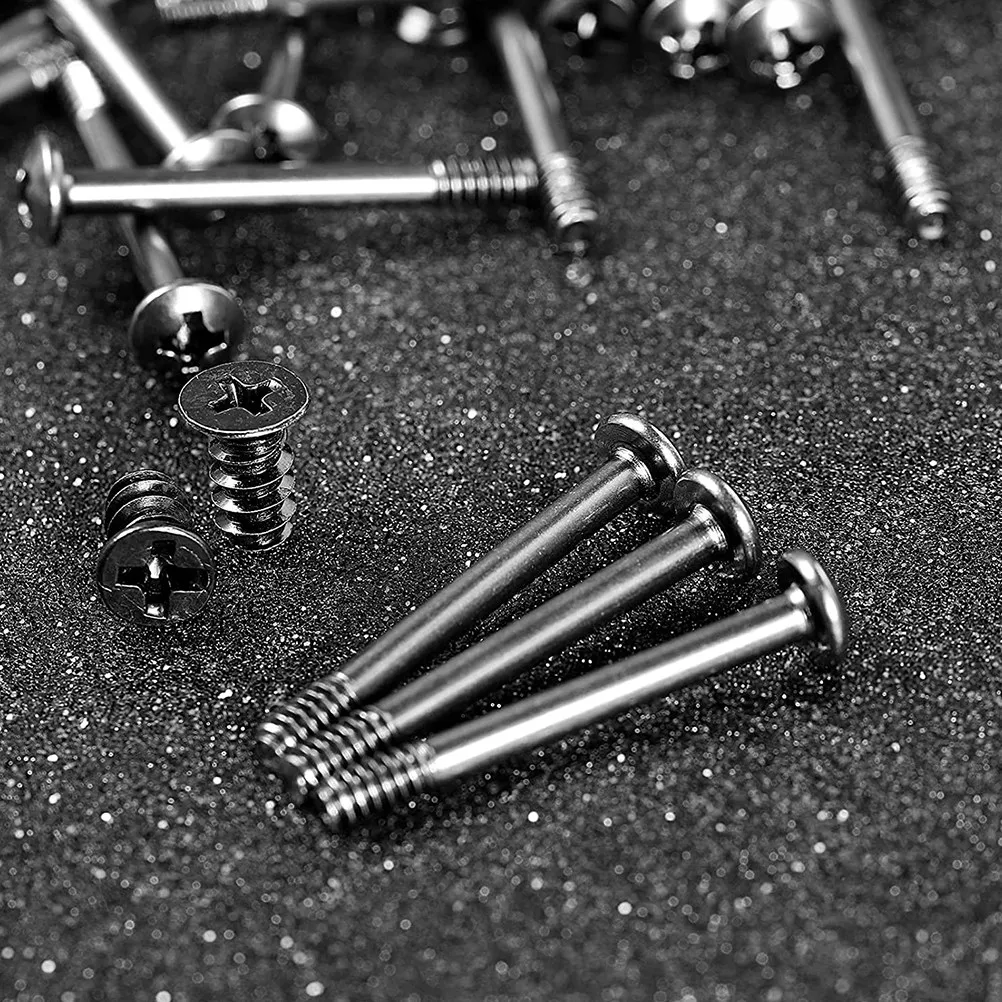 1Set Laptop Pc Chassis Fan Screw Set Carbon Steel Zinc Plated Strong Corrosion Resistant for DIY Computer Building Fan Hardware