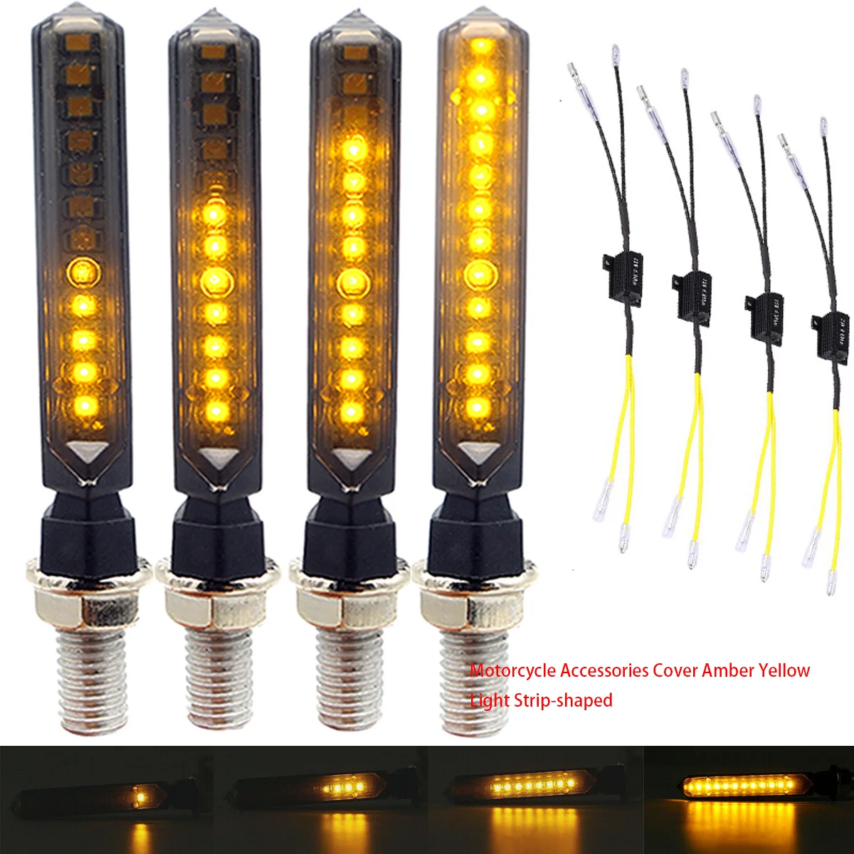 

Motorcycle Accessories Cover Amber Yellow Light Strip-shaped For Gtx 750 Gsr 750 Suzuki Gsxr 600 Cb300r