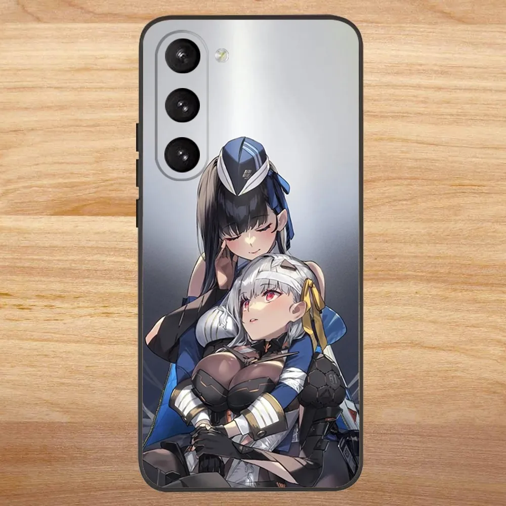 Game Goddess Of Victory NIKKE Phone Case for SamsungS24,S23,S22,S21,S20 Ultra Pro S10,S30Plus,20 Ultra Black Cover