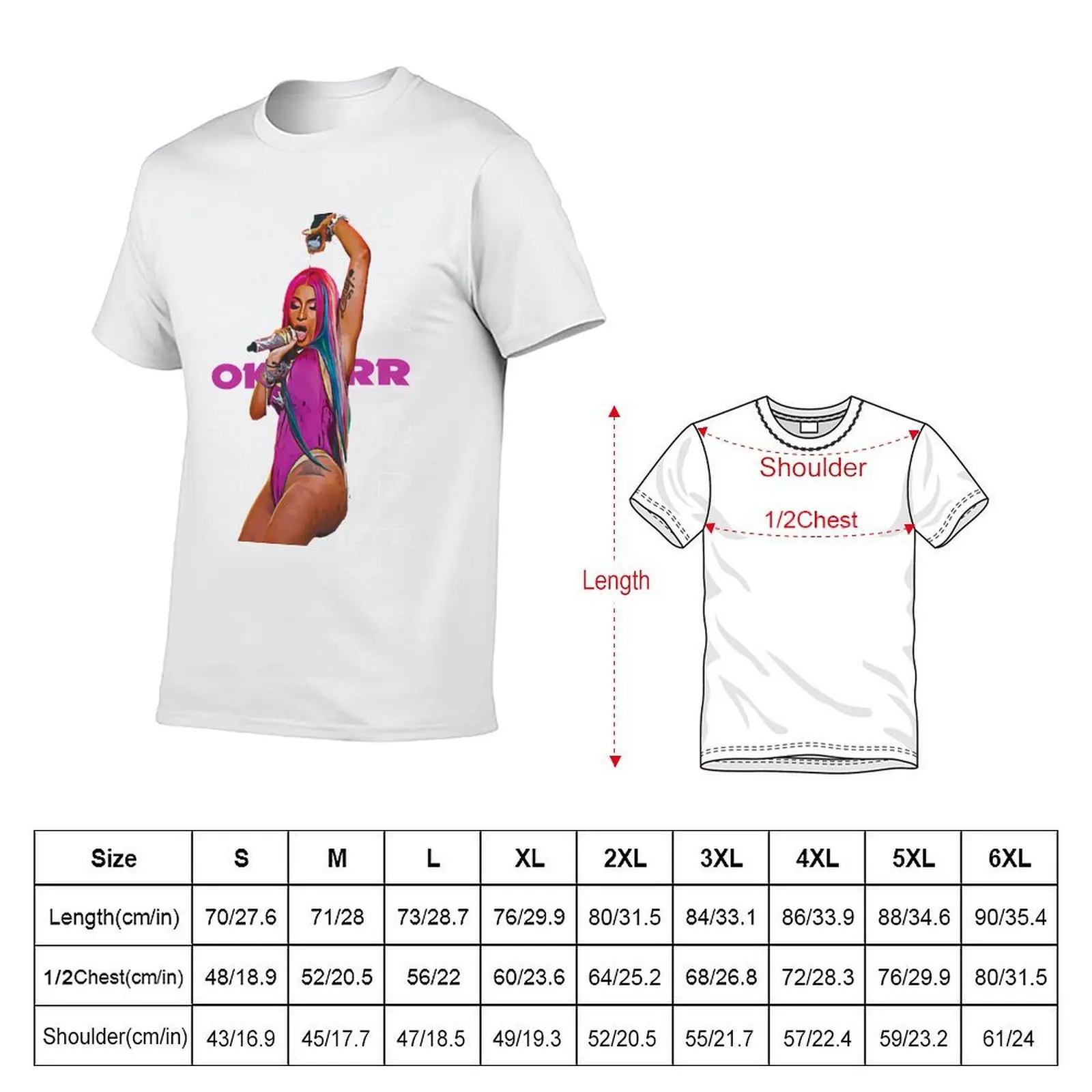 Cardi B - Okurrr T-Shirt t shirts for man graphic vintage t shirts designer T-Shirt