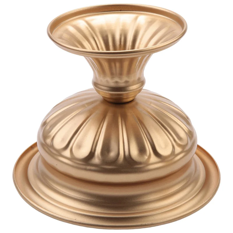 

A64K Metal Elegant Wedding Centerpieces Vase For Wedding Party Decoration,Trumpet Vase For Anniversary Ceremony(Golden,10PCS)