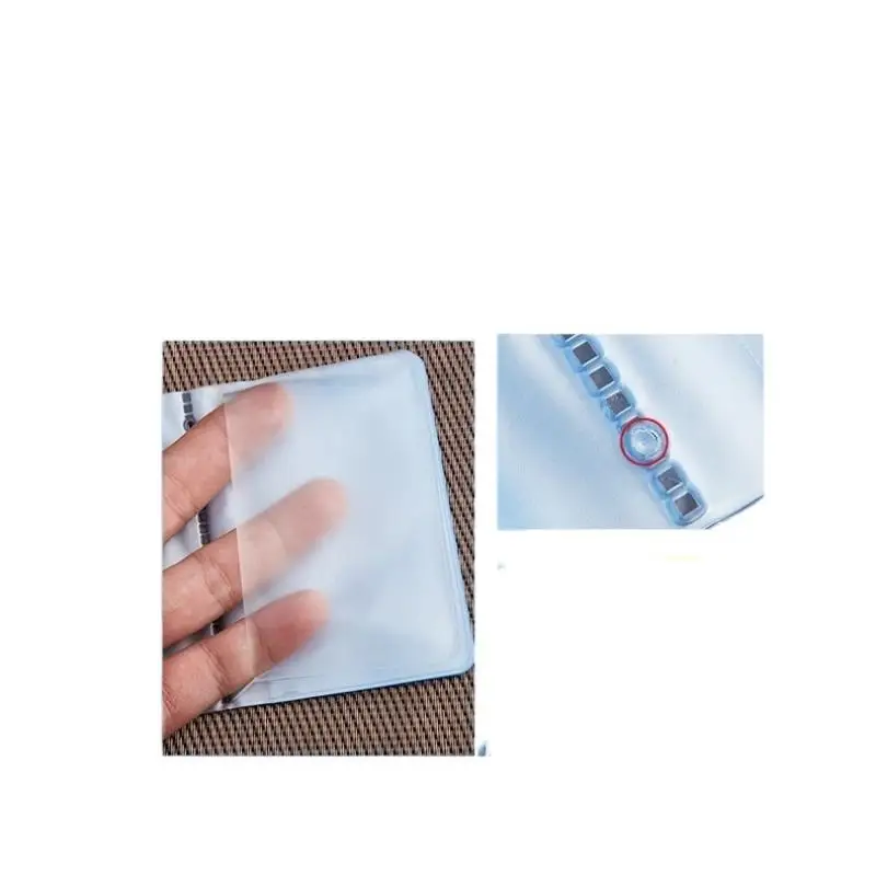 6/10/12 Blätter Niedlicher Halbtransparenter PVC-Gefalteter Kreditkartenhalter Innenseiten Bürobedarf – Detail 5