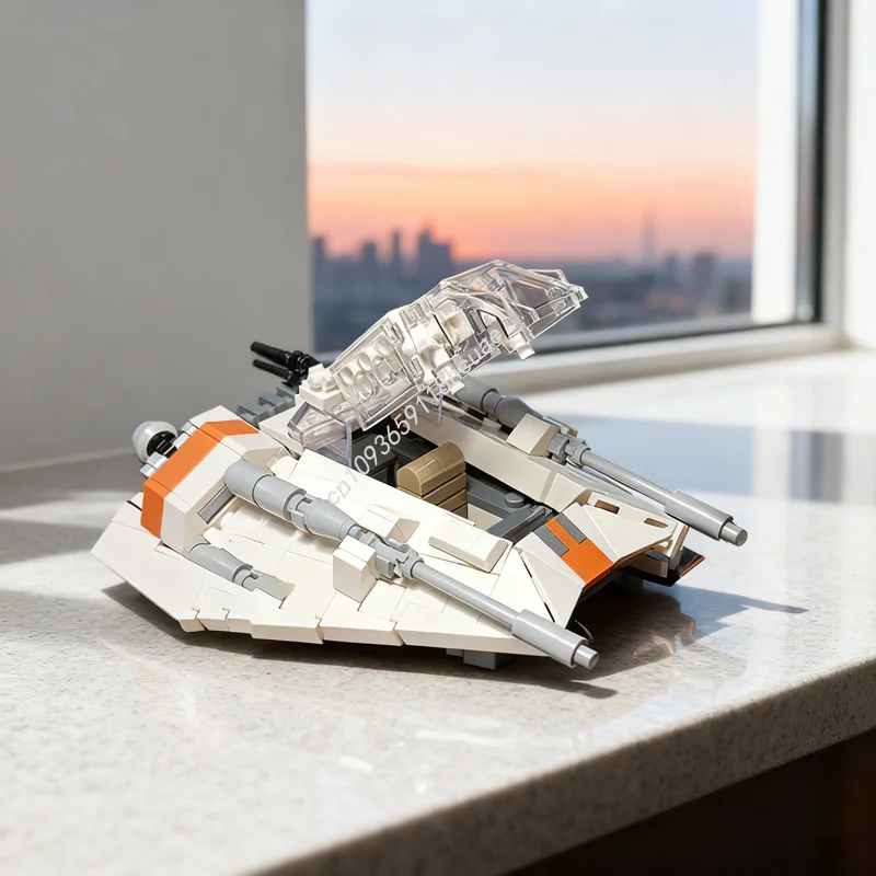 

298pcs MOC T Snowspeeder Minifig Scale Star Battle Model Building Toys Blocks Christmas Gift Assemble DIY Idea Education Kids