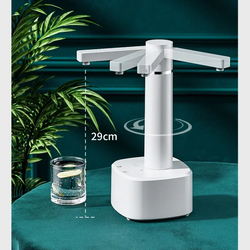 Smart Table Water Dispenser Automatic Water Bottle Pump with Base Electric Barreled Water Pump Type-C 1200mAh