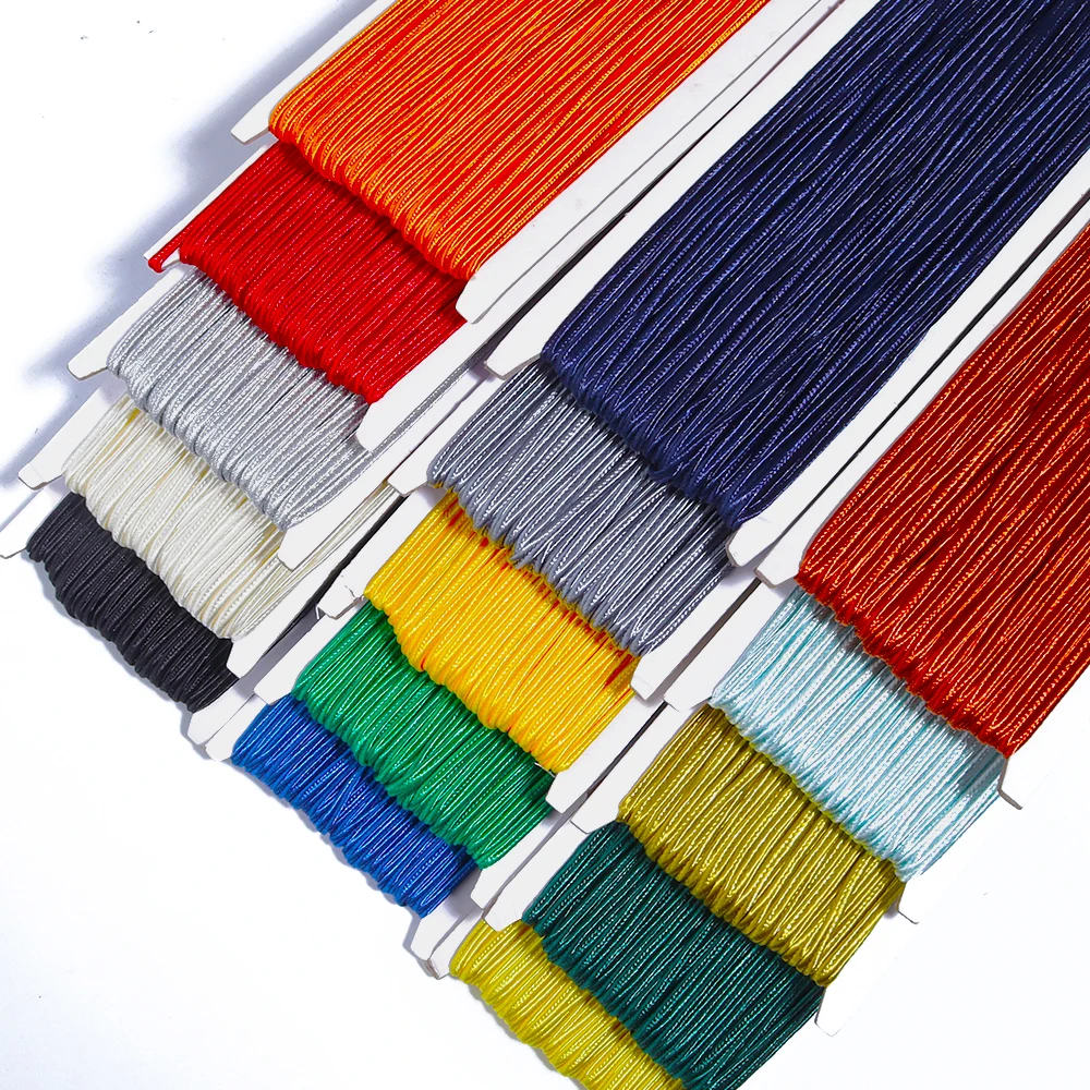 30Yards/Lot 3mm Chinese Soutache Cords Colorful Nylon Rope For Ornament Making DIY Crafts Material Clothing Finding Accessories